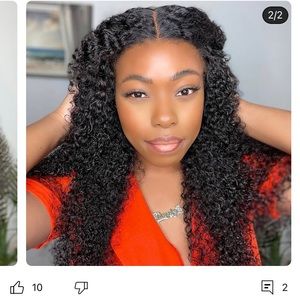 13x4 Brazilian kinky curly wig